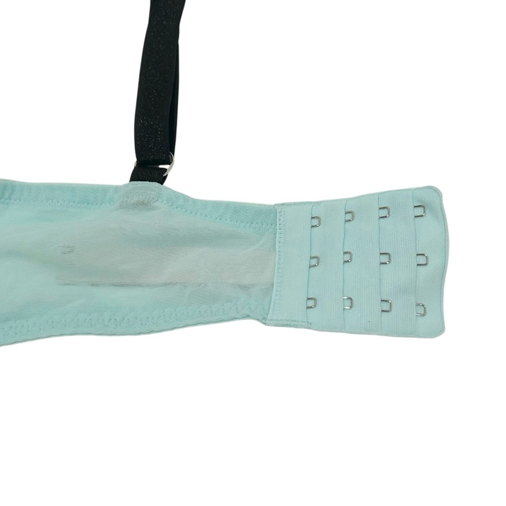 VICTORIA'S SECRET Dream Angels Lined Demi Light aqua Underwire bra 38DD/38E - Picture 7 of 11